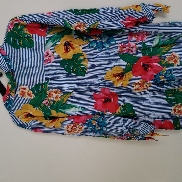 Ruby Rd striped button down shirt - Picture 6 of 7